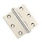 Embassy 3 x 3 Solid Brass Hinge, Polished Nickel Finish with Flat Tips 3030US14F-1 - alternate 1